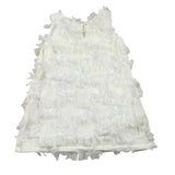 Please Abito Tinta Unita con Tulle per Bambina AB25290G73 PANNA PLEASE 