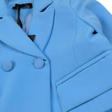 Petit Posh Giacca Crop Tinta Unita per Bambina GFBS25030GCX AZZURRO POLVERE PETIT POSH 