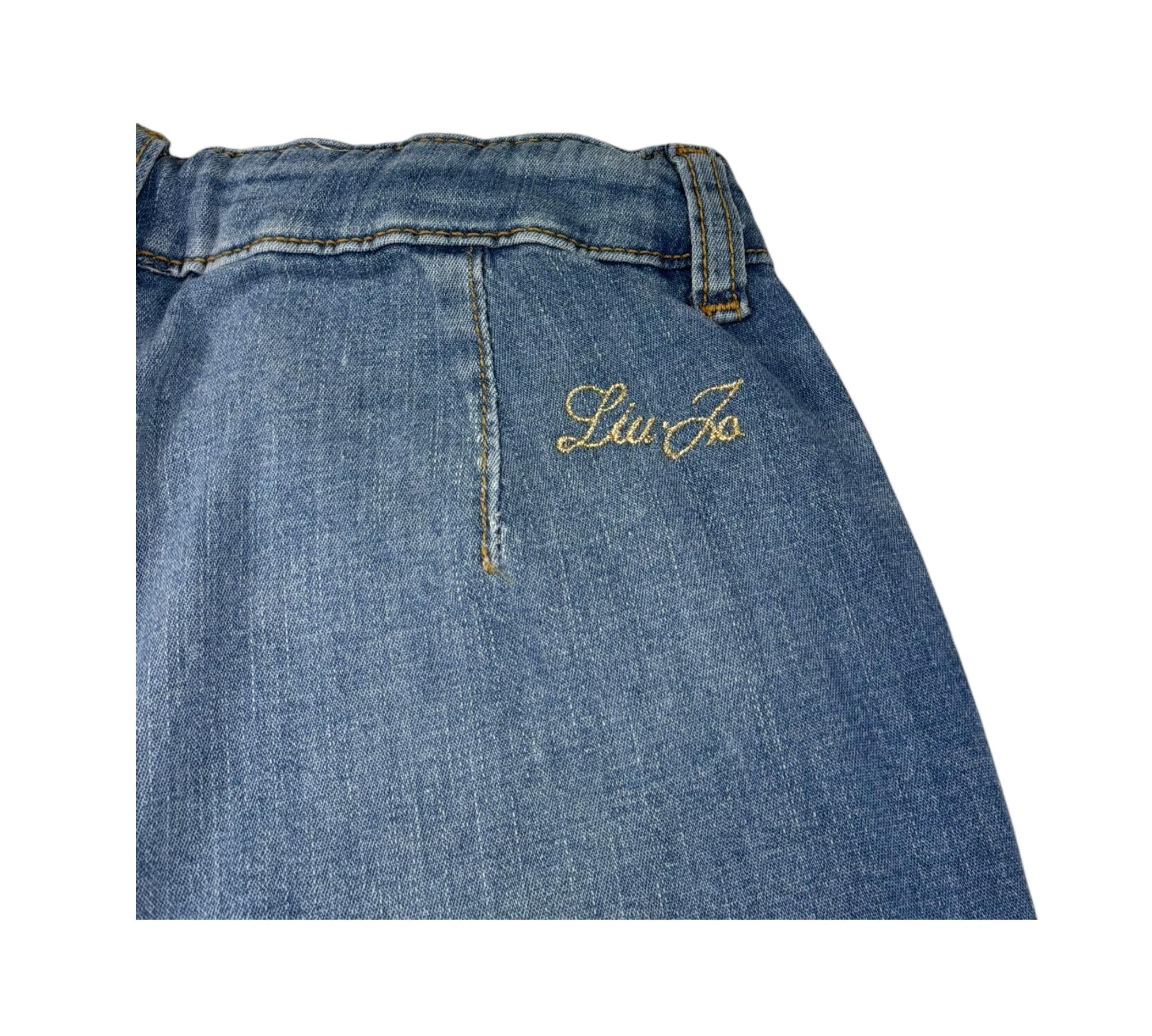 Liu Jo Jeans Tinta Unita Modello Palazzo per Bambina GA3107 AZZURRO LIU JO 