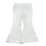 La Stupenderia Pantalone Tinta Unita Modello Zampa per Bambina TJPN72X PANNA LA STUPENDERIA 