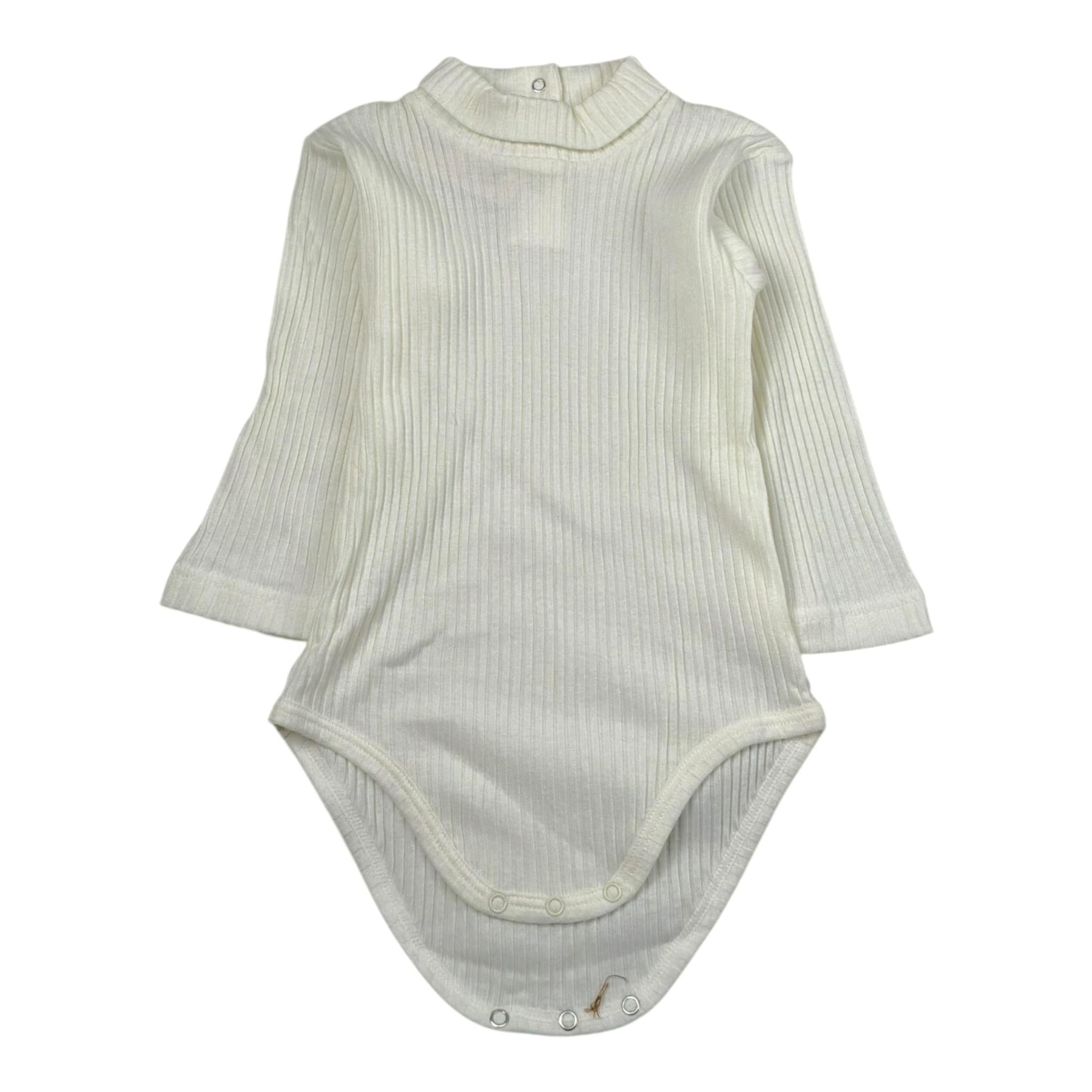 Babyvip Body Tinta Unita Mezzo Collo per Neonata T7195 PANNA BABYVIP 