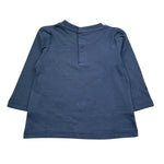Guess Shirt Girocollo Tinta Unita con Logo per Neonato N5RI17K8HM4X PETROLIO GUESS 