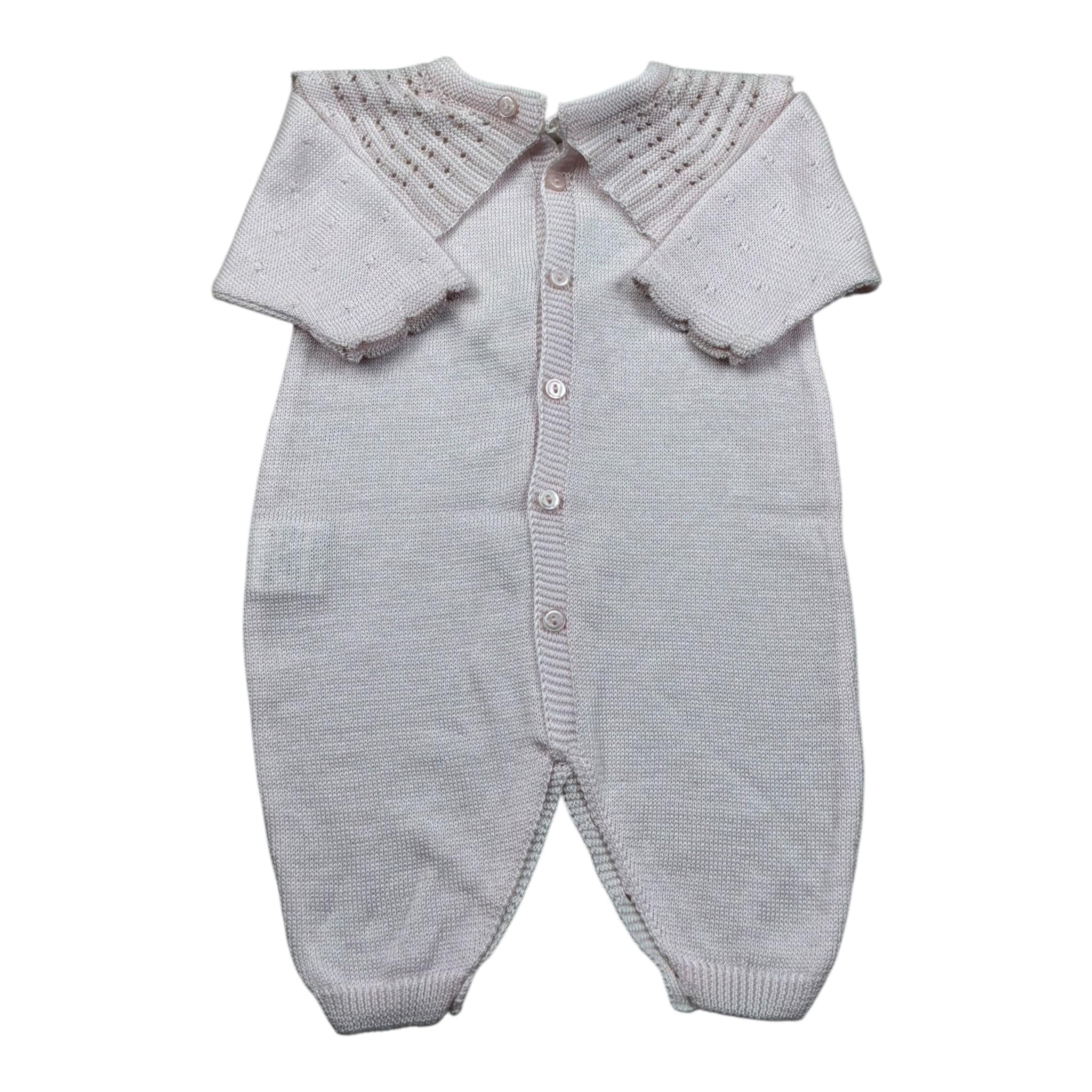 Marlu' Tutina Manica Lunga Tinta Unita per Neonata EL1710 ROSA MARLU' 