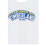 Timberland T-Shirt Girocollo Tinta Unita con Logo per Bambino T60430 BIANCO TIMBERLAND 