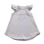 Trussardi Abito Giromanica Tinta Unita con Logo per Neonata TIP26021VE ROSA TRUSSARDI 