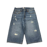 Moschino Bermuda In Denim Tinta Unita per Bambino HUQ026 BLU MOSCHINO 