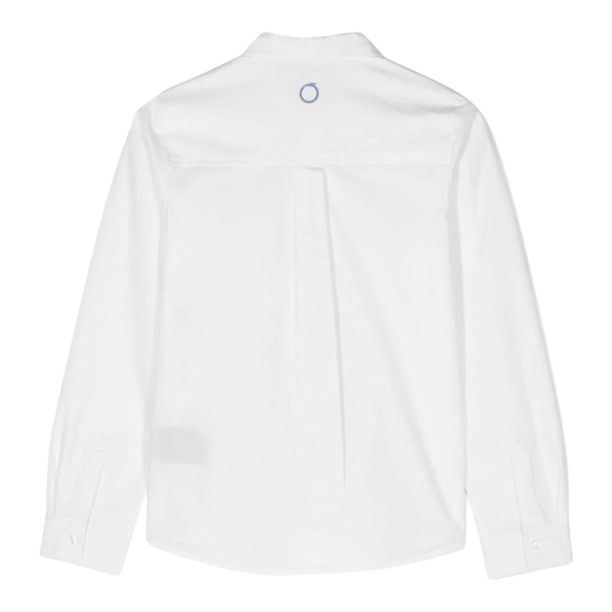 Trussardi Camicia Tinta Unita con Stampa per Neonato TIA24146CA BIANCO TRUSSARDI 