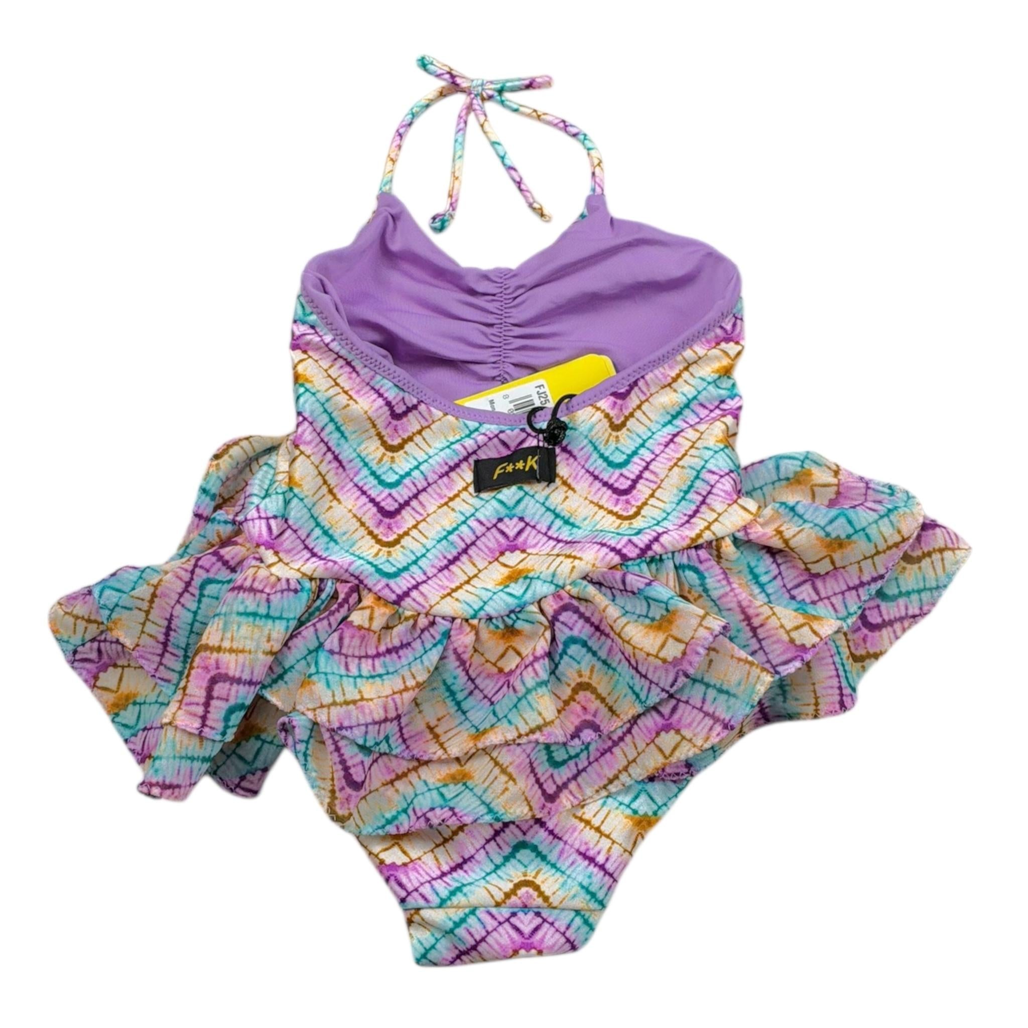 F**K Costume Intero Multicolor con Fantasia per Neonata FJ25B2A13MKX51 LILLA F**K 