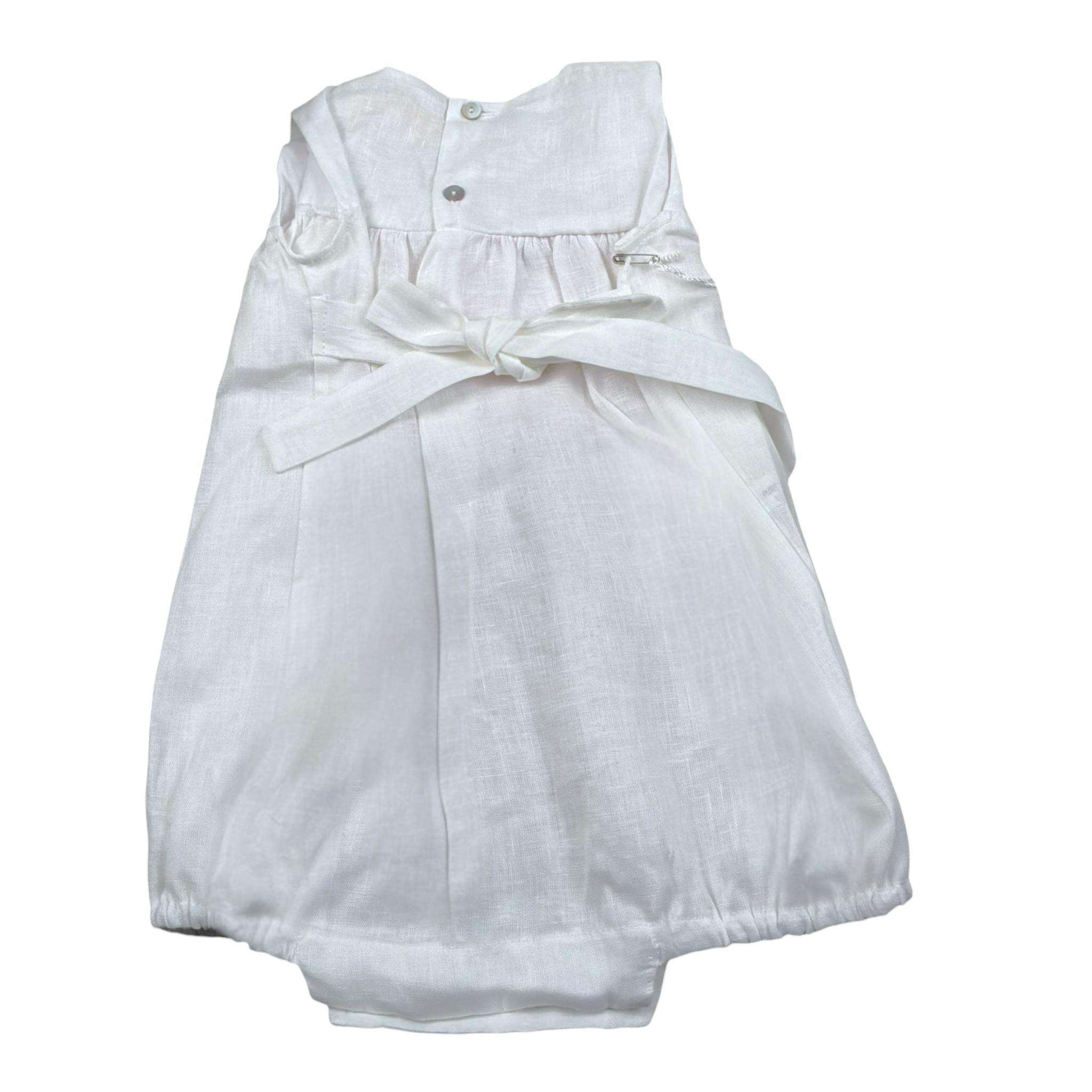 Bear Pagliacetto Tinta Unita con Fiocco per Neonata PCC3 BIANCO BEAR 