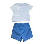 K-Way Completo 2 Pezzi Bicolore T-Shirt-Bermuda per Neonato K2151EW BIANCO/BLU K-WAY 