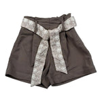Lalalu' Short tinta unita con Cintura Marrone per Neonata SHL70PBXN MARRONE LALALU' 