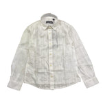 Antony Morato Camicia Tinta Unita con Fantasia Manica Lunga per Bambino MKSL002622 BIANCO ANTONY MORATO 