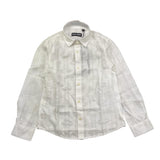 Antony Morato Camicia Tinta Unita con Fantasia Manica Lunga per Bambino MKSL002622 BIANCO ANTONY MORATO 