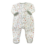 YATSI BABY tutina tinta unita con stampa Bianco per Neonato 24200309 BIANCO YATSI BABY 