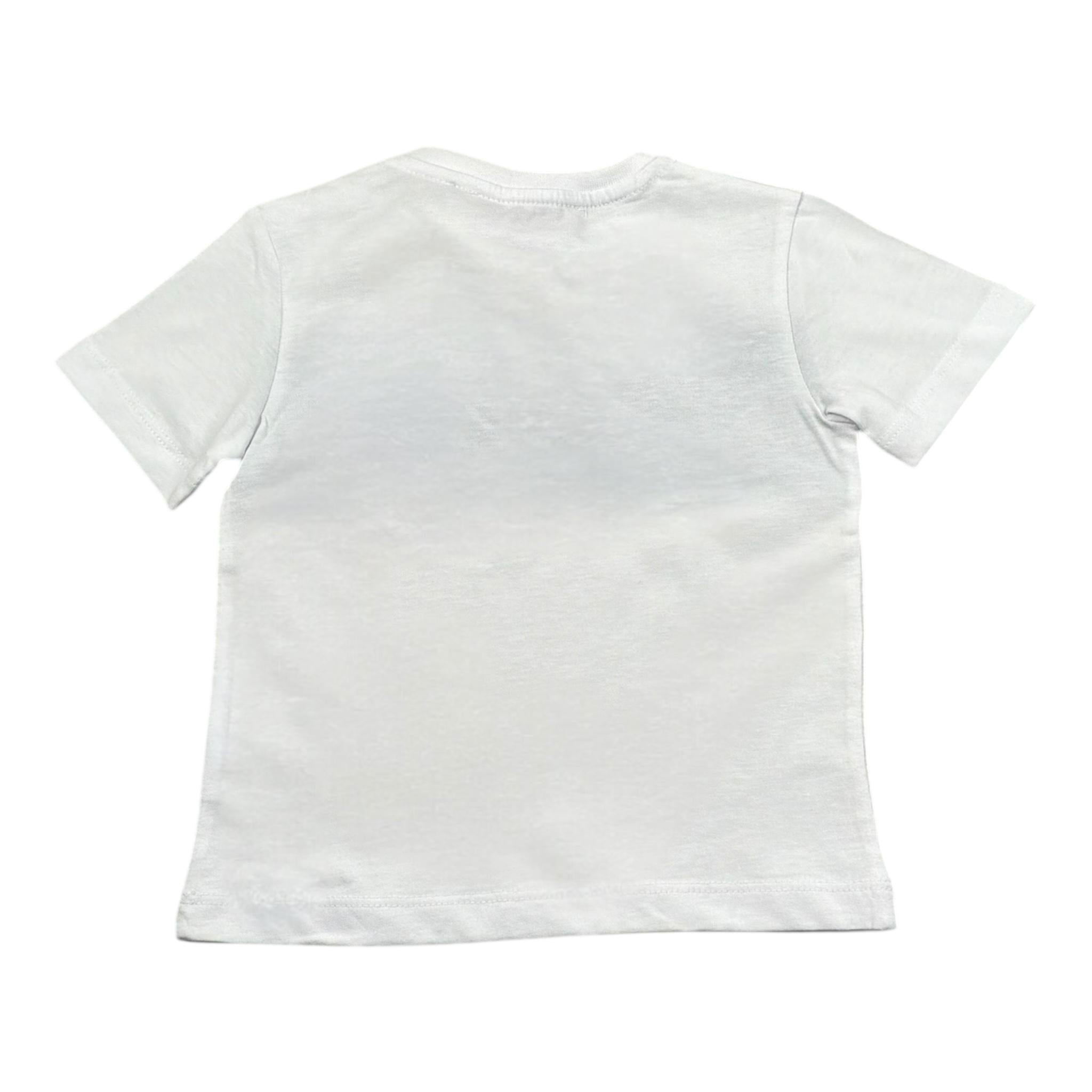 Cesare Paciotti T-Shirt Girocollo Tinta Unita con Stampa per Neonato TSP5157BXN BIANCO CESARE PACIOTTI 