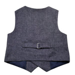 Pure Firenze Gilet Tinta Unita Doppiopetto per Neonato PC03351 BLU PURE FIRENZE 