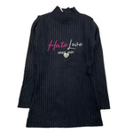 ODI ET AMO abito manica lunga tinta unita con ricami Nero per Bambina ODJDR15359 NERO ODI ET AMO 