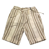 Emanuel Pris Bermuda Fantasia A Righe per Bambino EPC20 BIANCO/BEIGE EMANUEL PRIS 