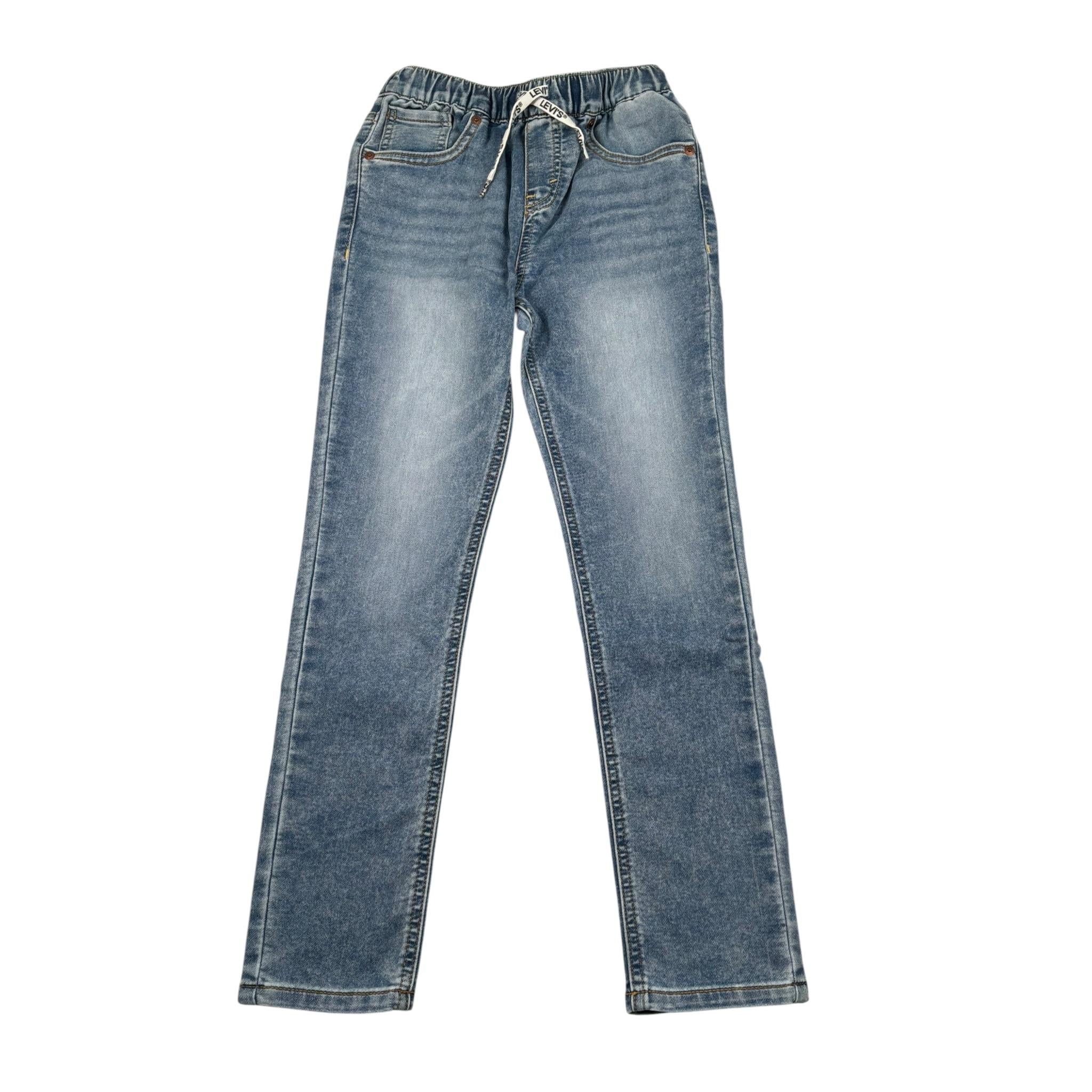 Levi'S Jeans Tinta Unita con Elastico In Vita per Bambino 8EM697 AZZURRO LEVI'S 