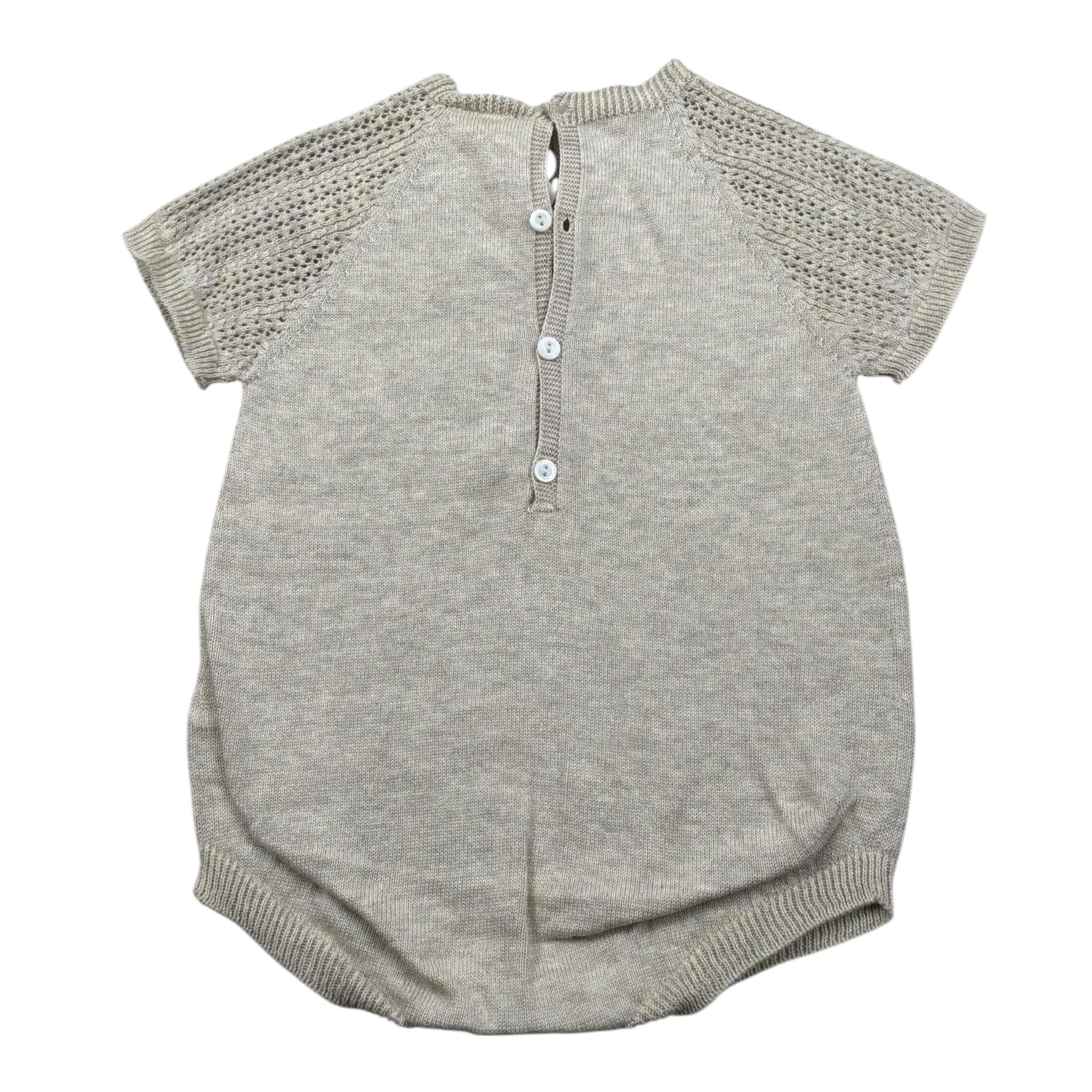 Wedoble Pagliaccetto Mezza Manica Tinta Unita per Neonato V2506305B BEIGE WEDOBLE 