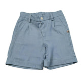 Please Bermuda Tinta Unita con Elastico In Vita per Bambino RB27130B73J AZZURRO PLEASE 