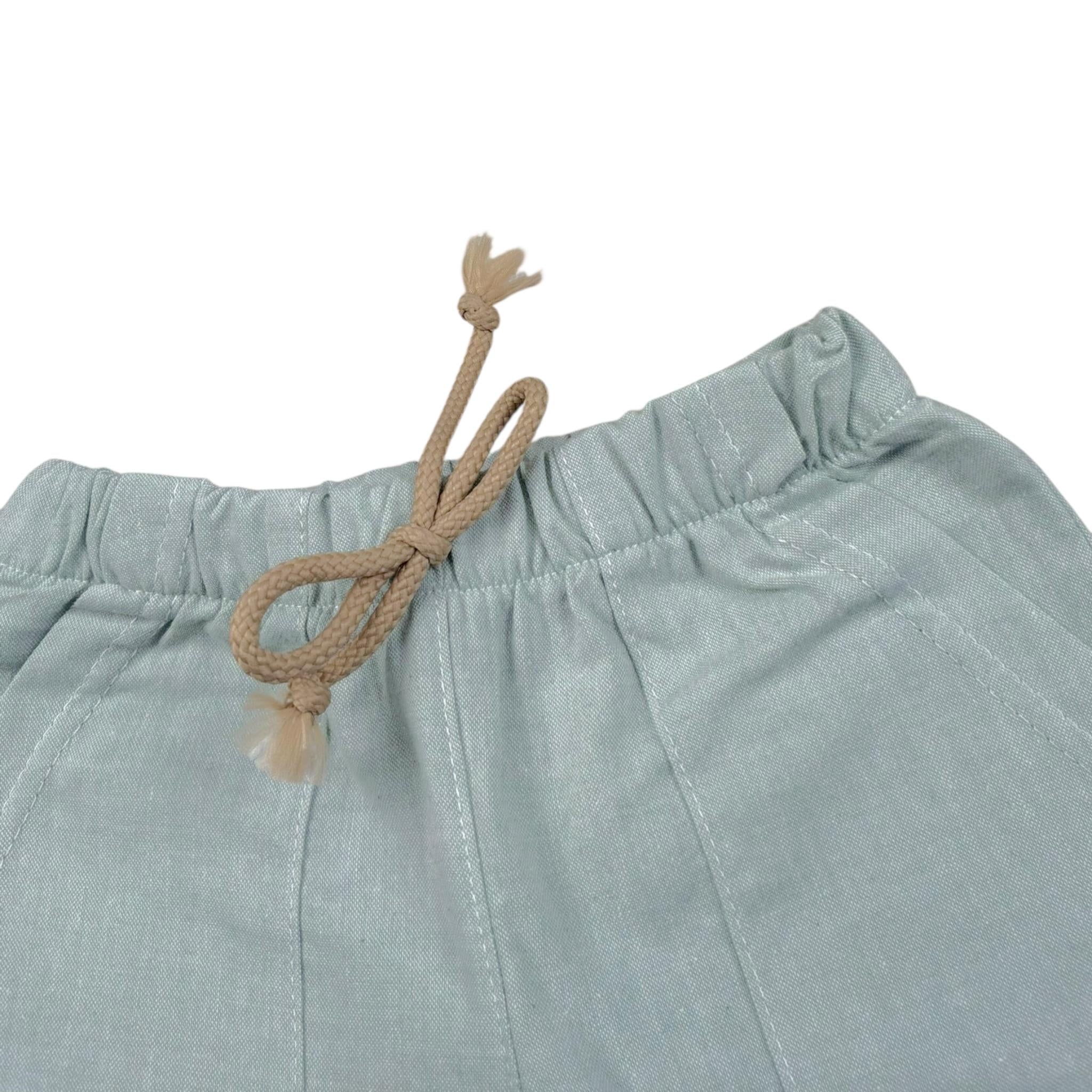 Babyvip Pantalone Tinta Unita con Elastico In Vita per Neonata T1354N VERDE ACQUA BABYVIP 
