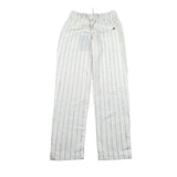 Please Pantalone Tinta Unita con Fantasia A Righe per Bambino PE75131B73 PANNA PLEASE 