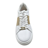 Twinset Sneakers Tinta Unita con Stampa E Lacci per Bambina 251GCB010 BIANCO/ORO TWINSET 