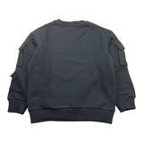 Missoni Felpa Tinta Unita Girocollo con Stampa per Bambina MV4P60 NERO MISSONI 