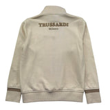 Trussardi Felpa con Zip Tinta Unita E Logo per Bambino TBP26149FE BEIGE TRUSSARDI 