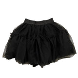 FUN & FUN gonna tinta unita con tulle ed elastico in vita Nero per Bambina FNBSK15775 NERO FUN & FUN 