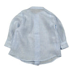 La Stupenderia Camicia Tinta Unita con Collo Coreano per Neonato CJCM71 AZZURRO LA STUPENDERIA 
