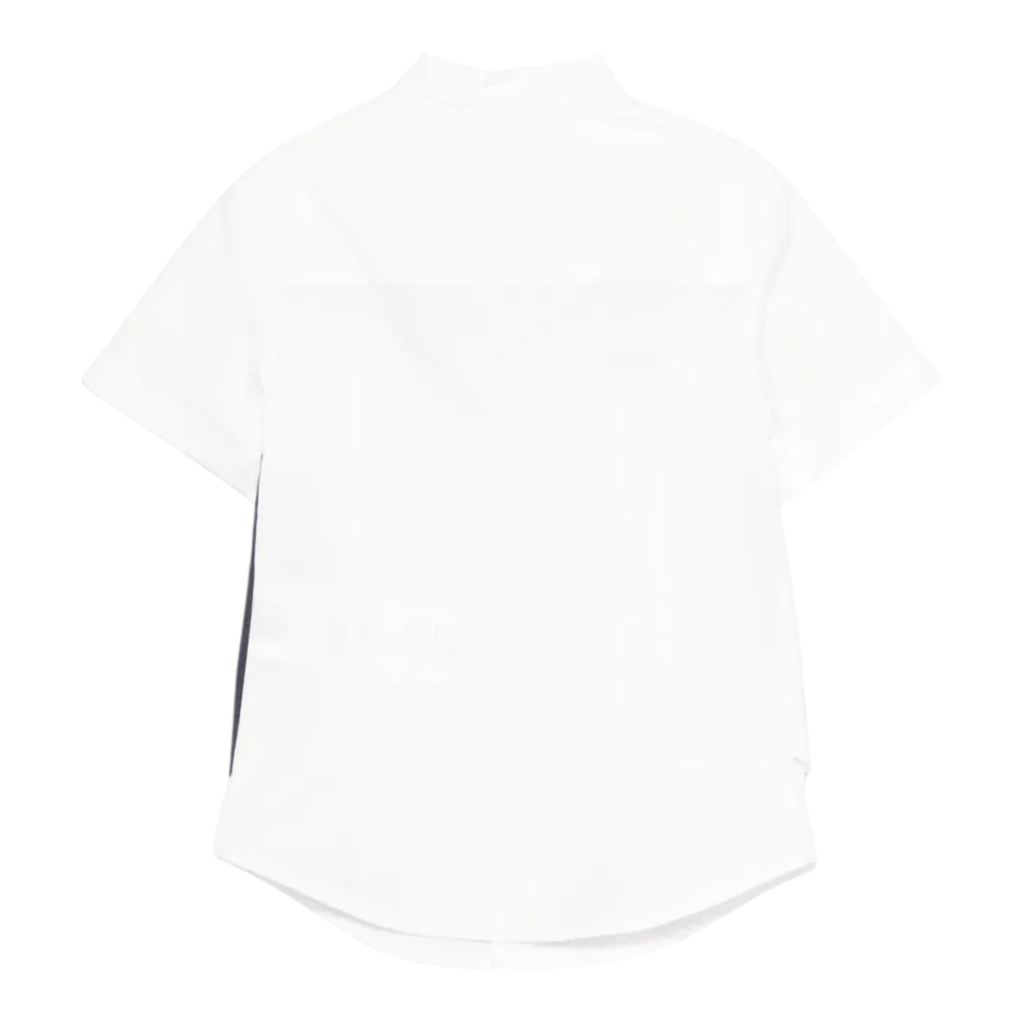 Fay Camicia Tinta Unita con Panciotto Incorporato Fantasia A Righe per Neonato FW5P41 BIANCO FAY 