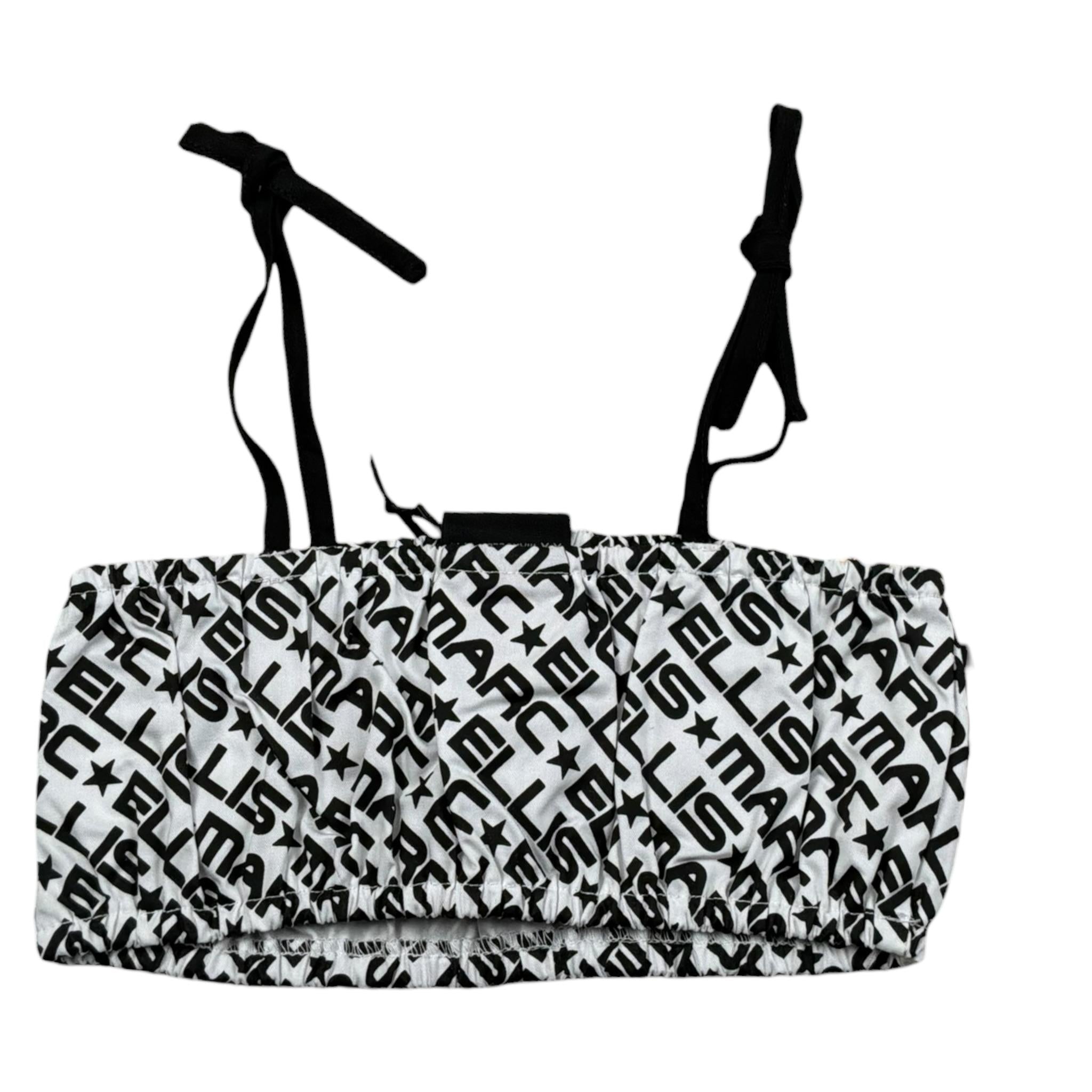 Marc Ellis Top Tinta Unita Logato per Neonata JMNTP14320 BIANCO MARC ELLIS 