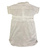 Zhoe & Tobiah Abito Mezza Manica Tiinta Unita con Cinturino per Bambina RT7F BIANCO ZHOE & TOBIAH 