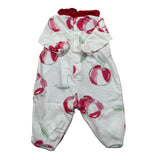 Barcellino Tutina Manica Lunga Tinta Unita con Stampe per Neonata 101101 BIANCO BARCELLINO 