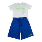 Refrigiwear Completo 2 Pezzi T-Shirt-Bermuda per Bambino 454DRMBS25 BIANCO/BLU REFRIGIWEAR 
