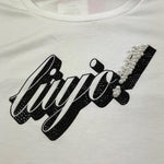 Liu Jo T-Shirt Girocollo Tinta Unita con Paillettes per Bambina GA5018X BIANCO LIU JO 