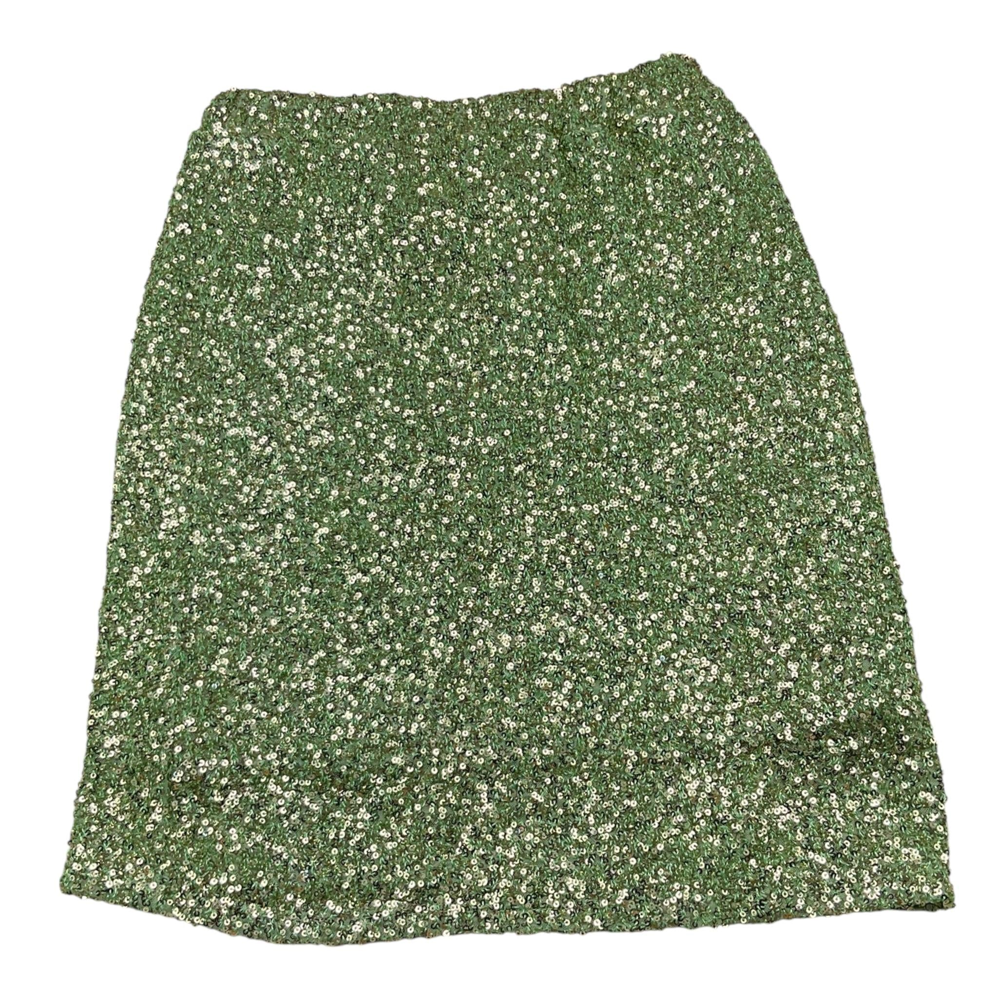 Janice Gonna Tinta Unita con Paillettes per Bambina JN748R VERDE JANICE 