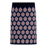 ETRO gonna tinta unita con fantasia Blu per Bambina GV7A30 BLU ETRO 