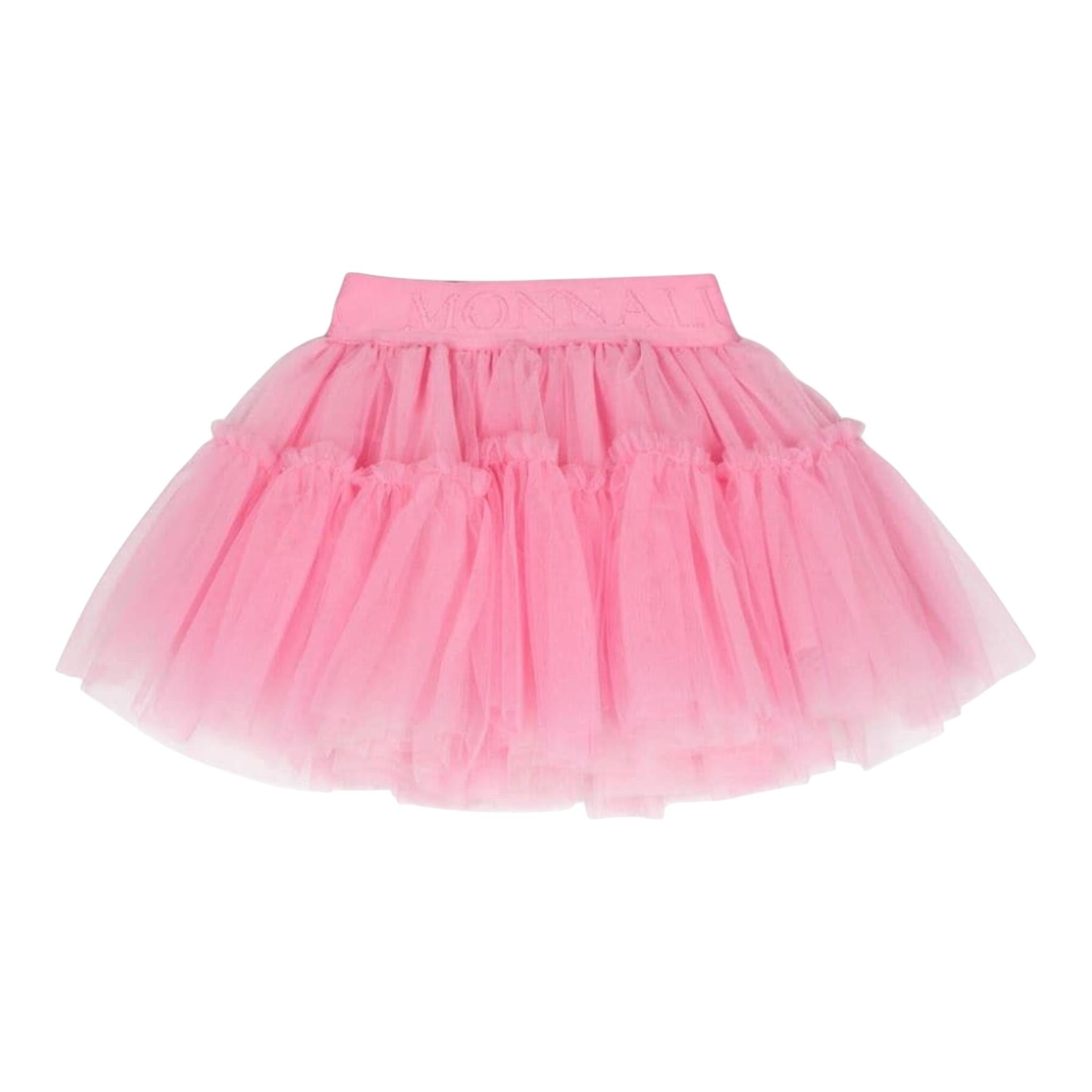 Monnalisa Gonna Tinta Unita con Tulle per Neonata 37DGON FUXIA MONNALISA 