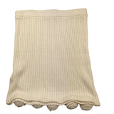 MISS BLUMARINE gonna tinta unita in maglia Panna per Bambina IF3065MA51L PANNA MISS BLUMARINE 