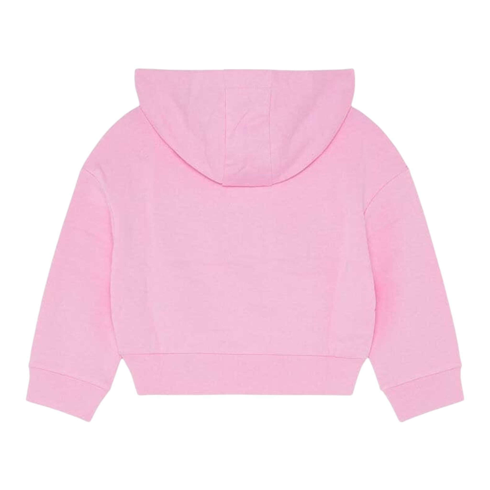 PATRIZIA PEPE felpa tinta unita con cappuccio e logo Rosa per Bambina 7M0857 ROSA PATRIZIA PEPE 