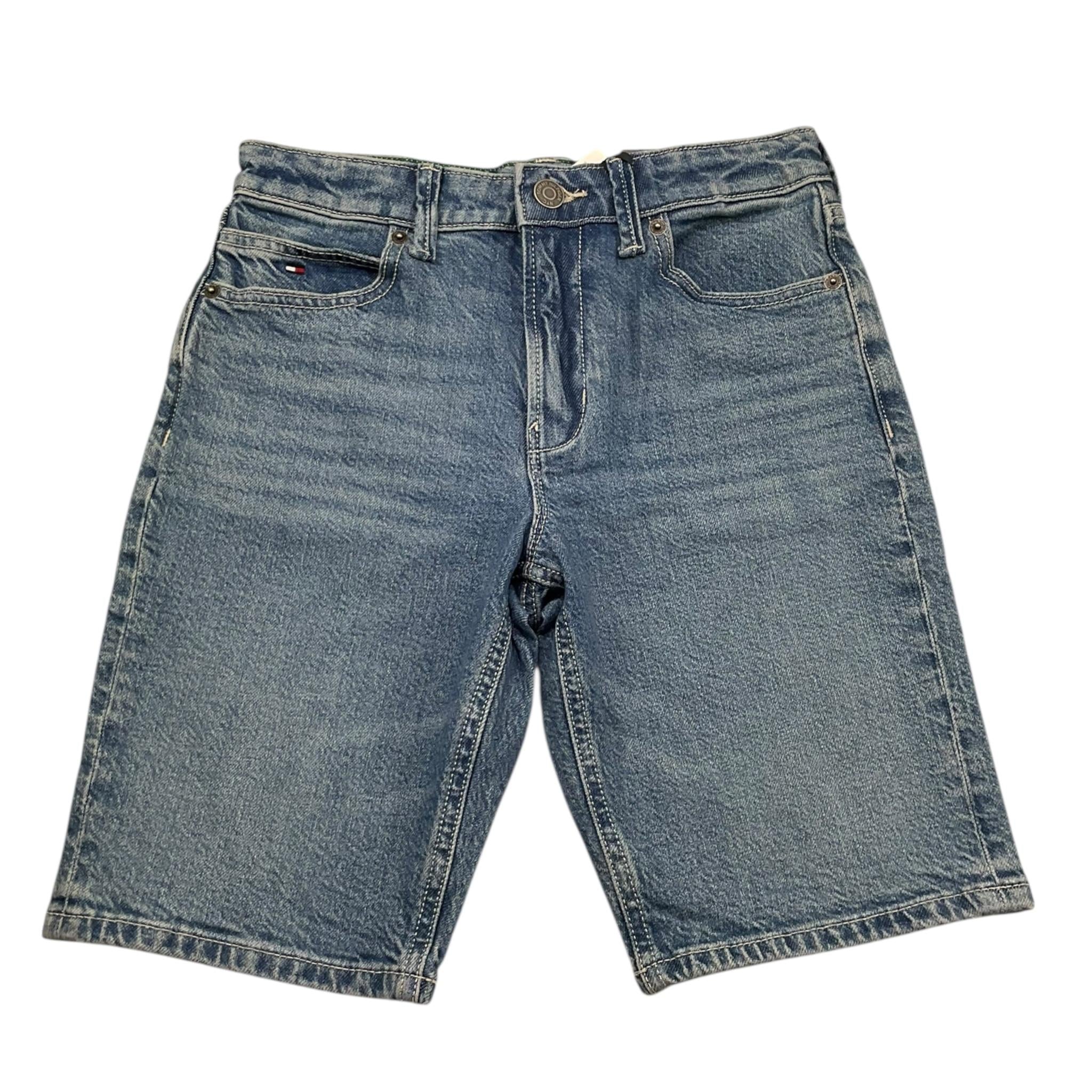 Tommy Hilfiger Bermuda In Denim Tinta Unita per Bambino KB0KB08848 AZZURRO TOMMY HILFIGER 