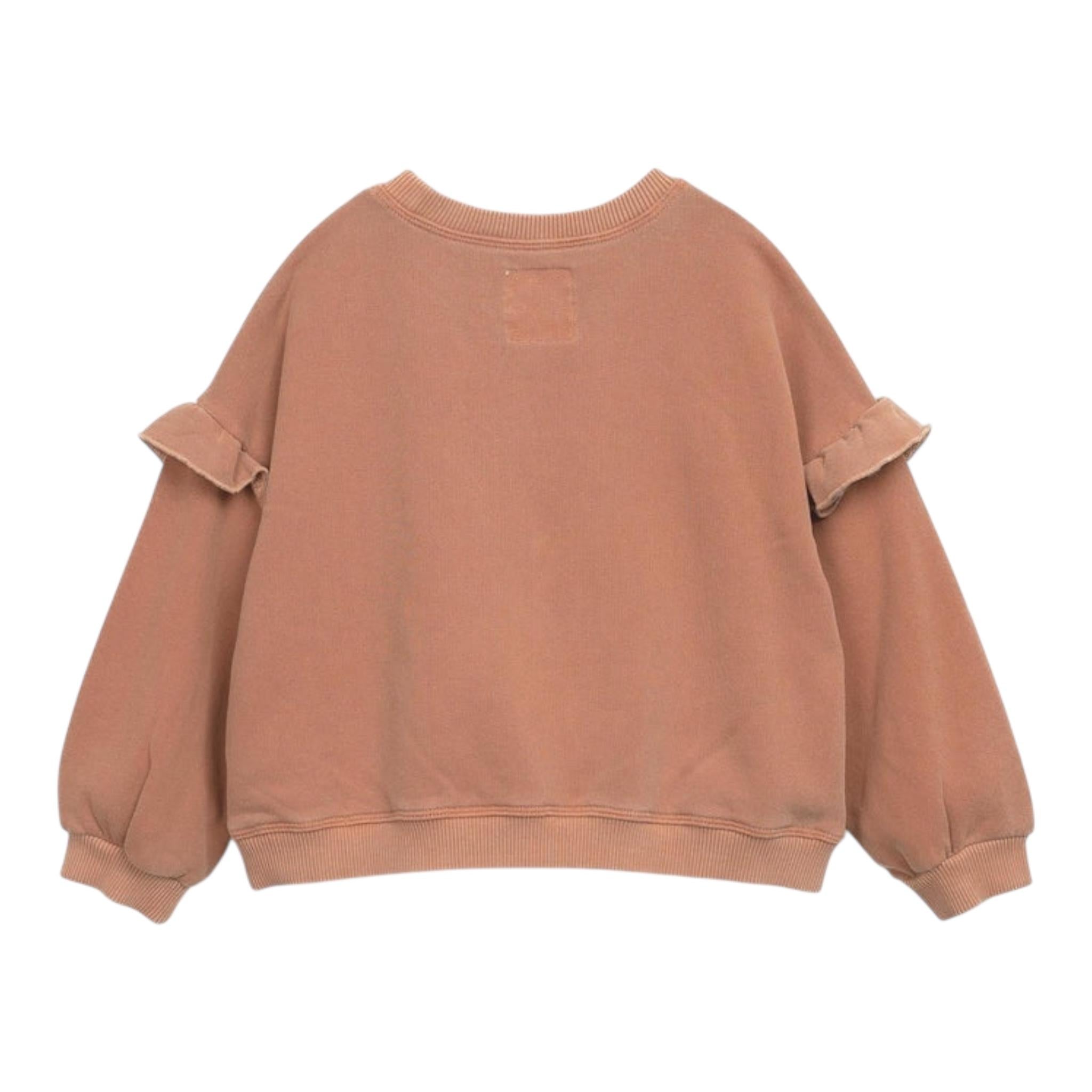 PLAY UP felpa tinta unita girocollo con stampa Mattone per Neonata PA022AN10903 MATTONE PLAY UP 