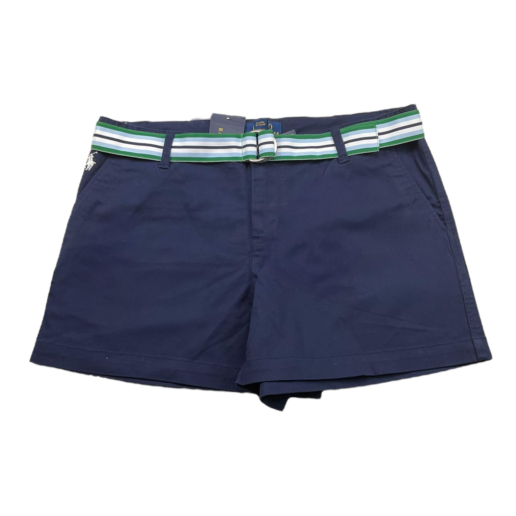 Ralph Lauren Short Tinta Unita con Cinturino per Bambina 313834890013 BLU RALPH LAUREN 