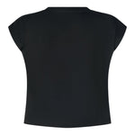 Marc Ellis T-Shirt Girocollo Tinta Unita con Brillantini per Bambina JMJTS16519 NERO MARC ELLIS 