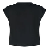 Marc Ellis T-Shirt Girocollo Tinta Unita con Brillantini per Bambina JMJTS16519 NERO MARC ELLIS 