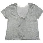 Liu Jo T-Shirt Girocollo Tinta Unita per Bambina GA5127 ARGENTO LIU JO 