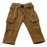 MANUEL RITZ pantalone tinta unita con elastico in vita in velluto Marrone per Bambino MR2837J MARRONE MANUEL RITZ 